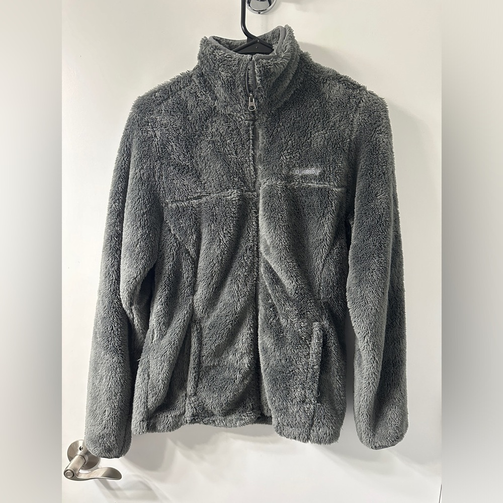 Women’s Gray Columbia Full Zip Sherpa Jacket